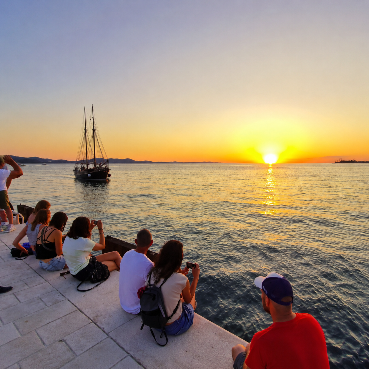 Sunset cruise u Zadru  na tradicionalnom drvenom brodu uz vino